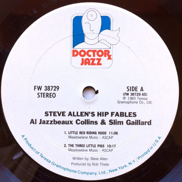 Al Jazzbo Collins & Slim Gaillard : Steve Allen's Hip Fables (LP, Album)