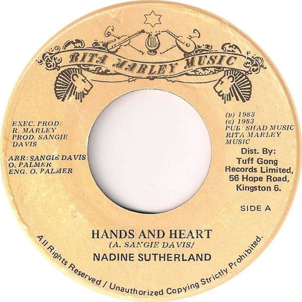 Nadine Sutherland : Hands And Heart (7")