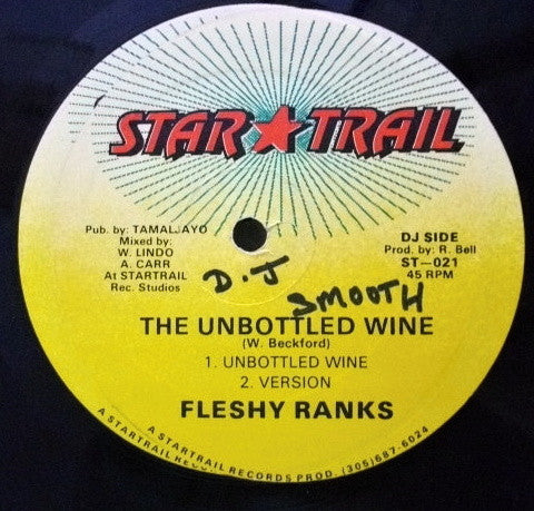 Fleshy Ranks / Derrick Lara : The Unbottled Wine / Cheater (12")