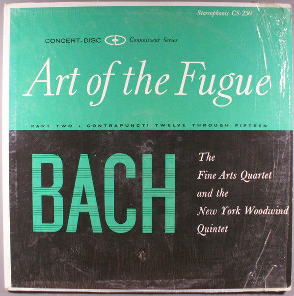 Johann Sebastian Bach, The Fine Arts Quartet, New York Woodwind Quintet : Art Of The Fugue, Part Two (LP, Album)