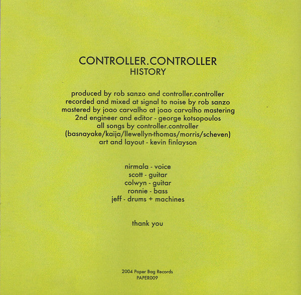 Controller.Controller : History (CD)