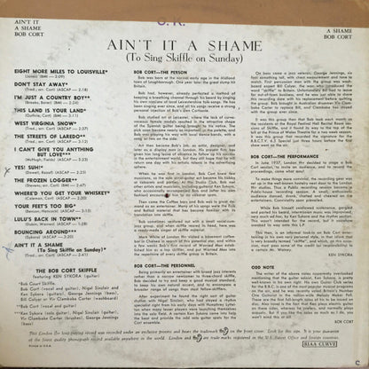 The Bob Cort Skiffle Featuring Ken Sykora : Ain't It A Shame (To Sing Skiffle On Sunday) (LP, Album, Mono)