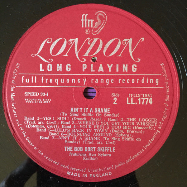 The Bob Cort Skiffle Featuring Ken Sykora : Ain't It A Shame (To Sing Skiffle On Sunday) (LP, Album, Mono)
