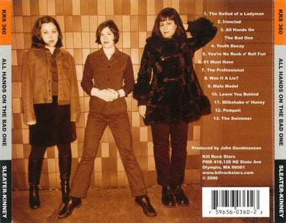 Sleater-Kinney : All Hands On The Bad One (CD, Album)