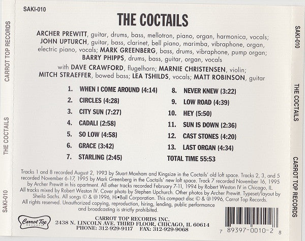 The Coctails : The Coctails (CD, Album)