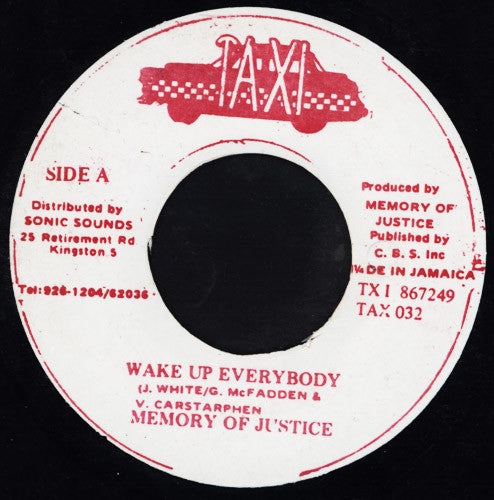 Memory Of Justice Band : Wake Up Everybody (7")