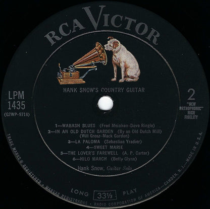 Hank Snow : Hank Snow's Country Guitar (LP, Album, Mono)
