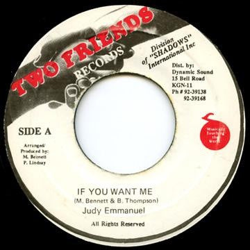 Judith Emmanuel : If You Want Me (7")