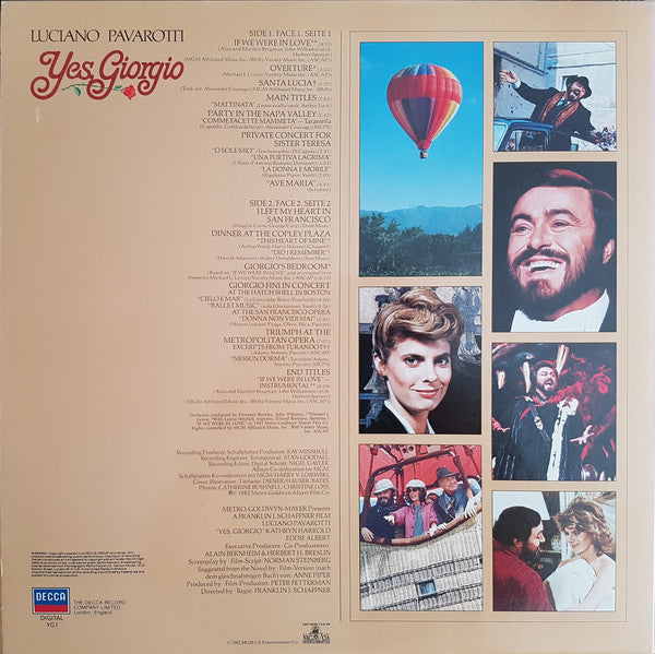 Luciano Pavarotti : Yes, Giorgio (LP, Album, Gat)
