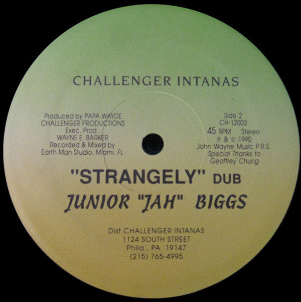 Junior Biggs : Strangely (12")