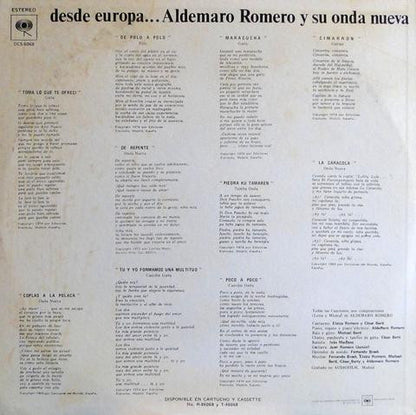 Aldemaro Romero Y Su Onda Nueva : Toma Lo Que Te Ofrecì - Desde Europa... (LP, Album)