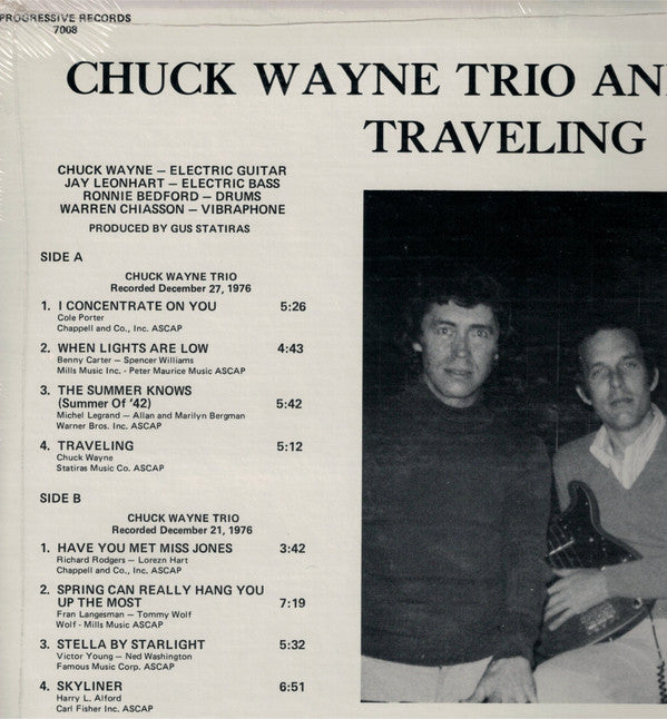 The Chuck Wayne Trio And The Chuck Wayne Quartet : Traveling (LP, Album)