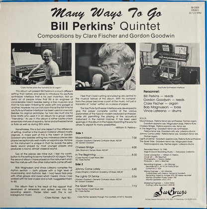 Bill Perkins Quintet : Many Ways To Go (LP, Album)