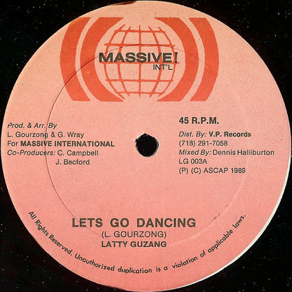 Latty Guzang : Let's Go Dancing (12", Single)