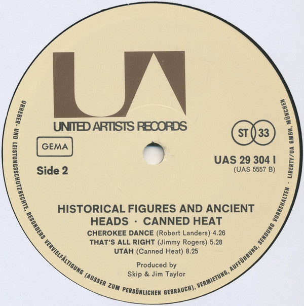 Canned Heat : Historical Figures And Ancient Heads (LP, Album, Gat)