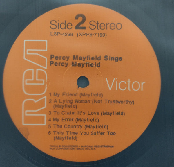 Percy Mayfield : Sings Percy Mayfield (LP, Album)