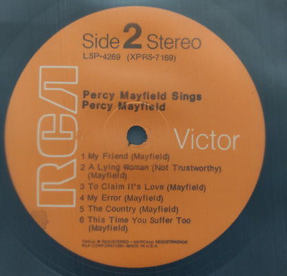 Percy Mayfield : Sings Percy Mayfield (LP, Album)