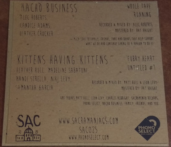 Nacho Business / Kittens Having Kittens : Nacho Business / Kittens Having Kittens (7")