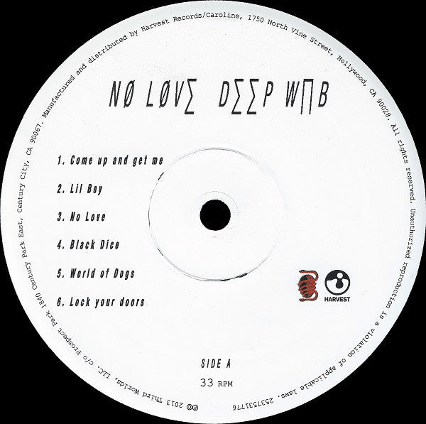 Death Grips : No Love Deep Web (LP, Album)