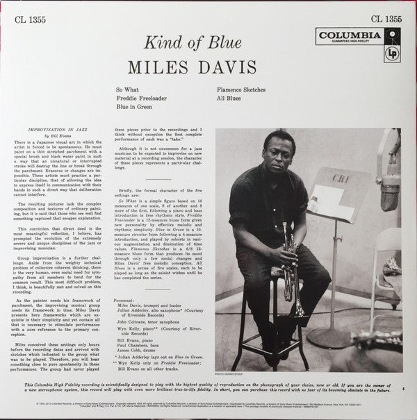 Miles Davis : Kind Of Blue (LP,Album,Limited Edition,Reissue,Remastered,Mono)