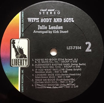 Julie London : With Body & Soul (LP)