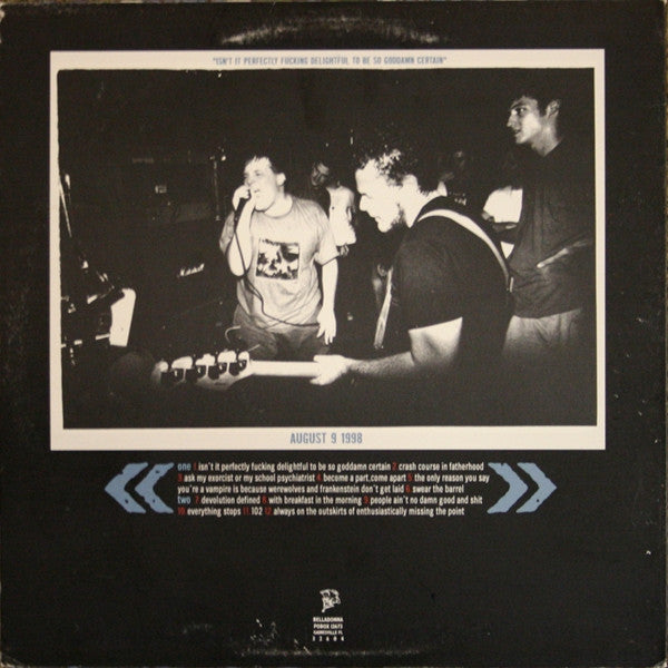 The End Of The Century Party : Isn't It Perfectly Fucking Delightful To Be So Goddamn Certain (LP, Album, RP, Gre)