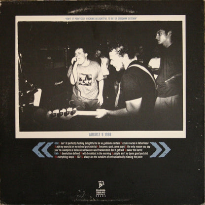 The End Of The Century Party : Isn't It Perfectly Fucking Delightful To Be So Goddamn Certain (LP, Album, RP, Gre)