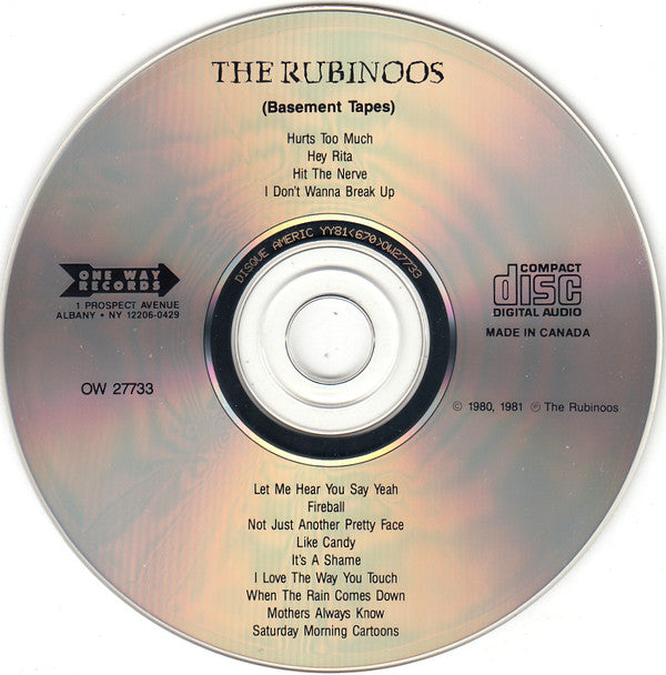 The Rubinoos : Basement Tapes (CD, Album)