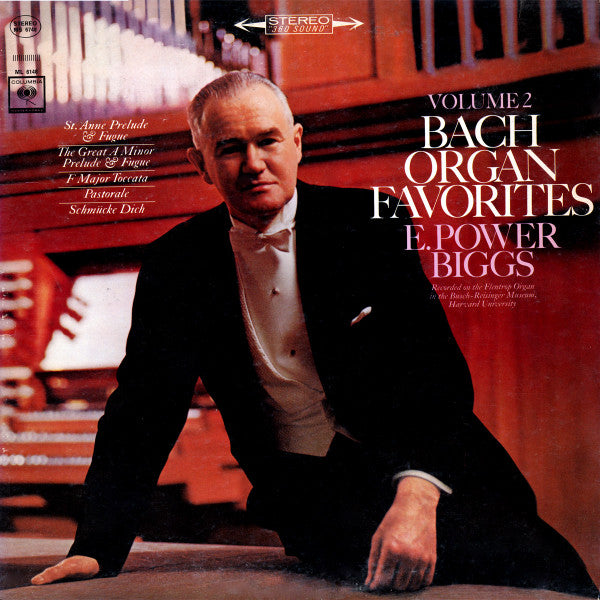 E. Power Biggs : Bach Organ Favorites, Volume 2 (LP, Album)
