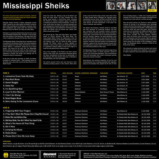 Mississippi Sheiks : Complete Recorded Works Presented In Chronological Order Volume 5 (LP, Comp, 180)