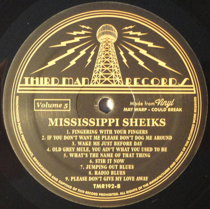 Mississippi Sheiks : Complete Recorded Works Presented In Chronological Order Volume 5 (LP, Comp, 180)