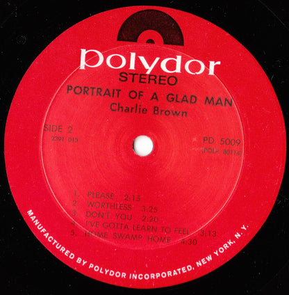 Charlie Brown (7) : Portrait Of A Glad Man (LP, Album)