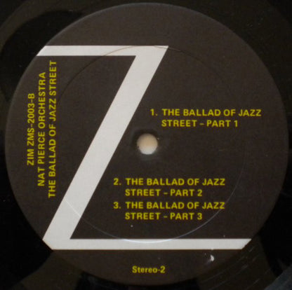 The Nat Pierce Orchestra : The Ballad Of Jazz Street (LP, RE)