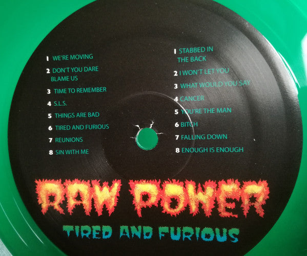 Raw Power (2) : Tired And Furious (LP, Album, Ltd, Gre)