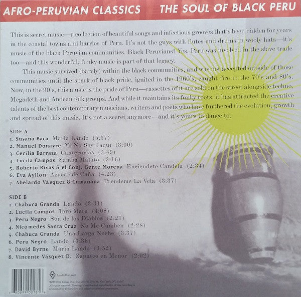 Various : Afro-Peruvian Classics: The Soul Of Black Peru (LP, Comp, RE)