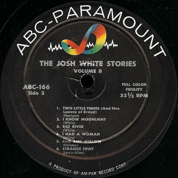 Josh White : The Josh White Stories Volume II (LP, Mono)