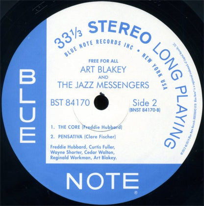 Art Blakey & The Jazz Messengers : Free For All (LP, Album, RE, RM)