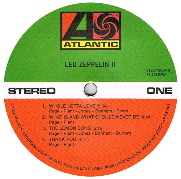 Led Zeppelin : Led Zeppelin II (LP, Album, RE, RM + LP, Album + Dlx, Tri)