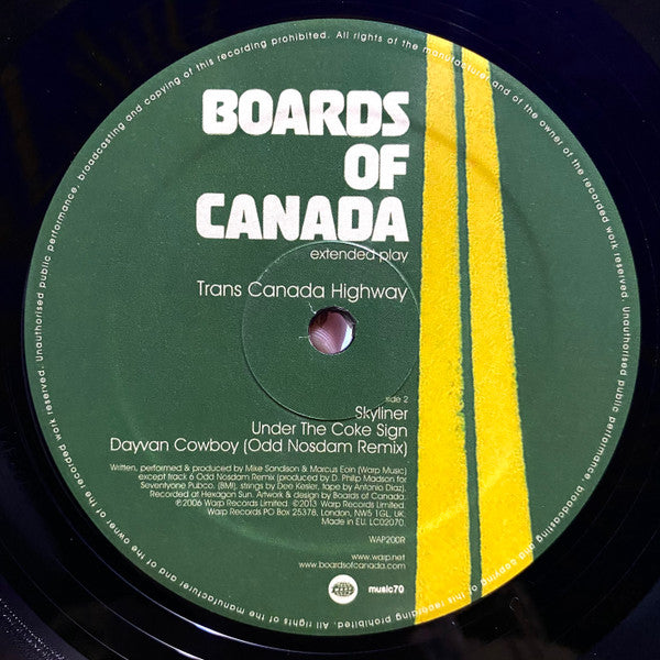 Boards Of Canada : Trans Canada Highway (12", EP, RE, RP, 140)