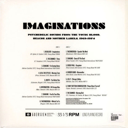 Various : Imaginations · Psychedelic Sounds From The Young Blood, Beacon And Mother Labels, 1969-1974 (LP, Comp, RM)