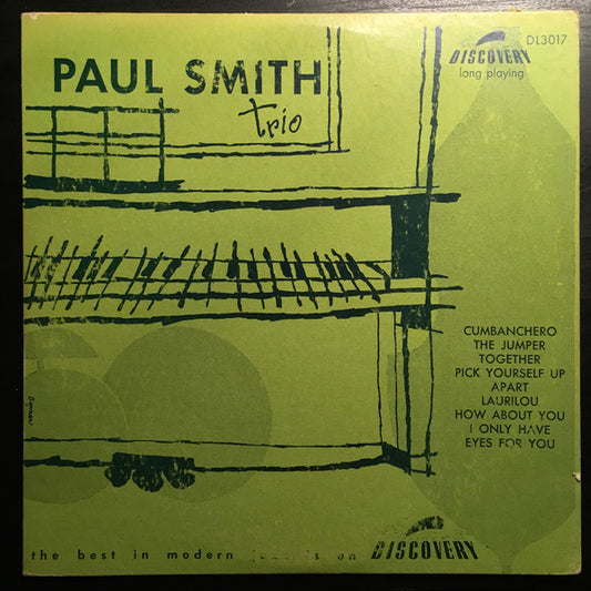 The Paul Smith Trio : Paul Smith Trio (10", Album)