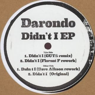 Darondo : Didn't I EP (12", EP)