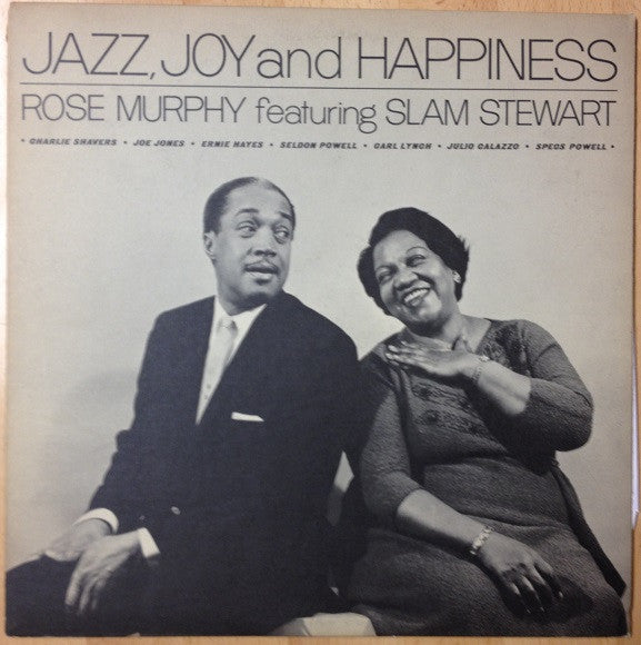 Rose Murphy Featuring Slam Stewart : Jazz, Joy And Happiness (LP, Album)