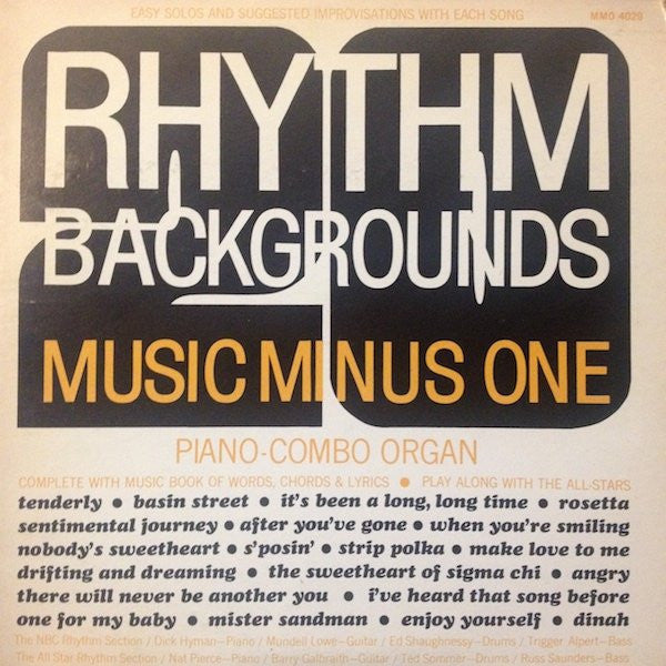 NBC Rhythm Section : Music Minus One Rhythm Backgrounds Piano Combo Organ (LP)
