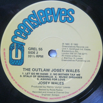 Josey Wales : The Outlaw Josey Wales (LP, Album, RE)