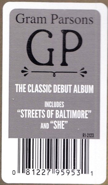 Gram Parsons : GP (LP, Album, RE, 180)