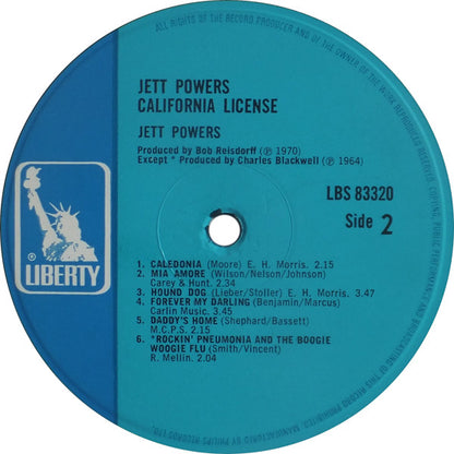 Jett Powers : California License (LP, Comp)