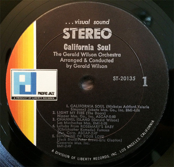 Gerald Wilson Orchestra : California Soul (LP, Album, Gat)