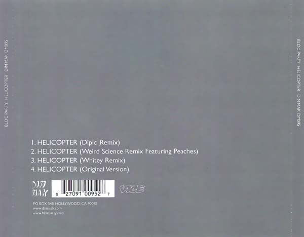 Bloc Party : Helicopter (CD, Maxi)