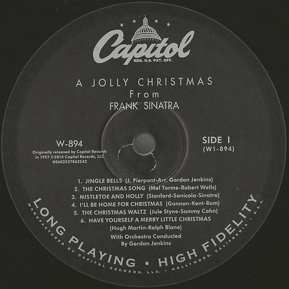 Frank Sinatra : A Jolly Christmas From Frank Sinatra (LP, Album, Mono, RE, RM, 180)